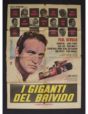manifesto I GIGANTI DEL BRIVIDO paul newman car race A103