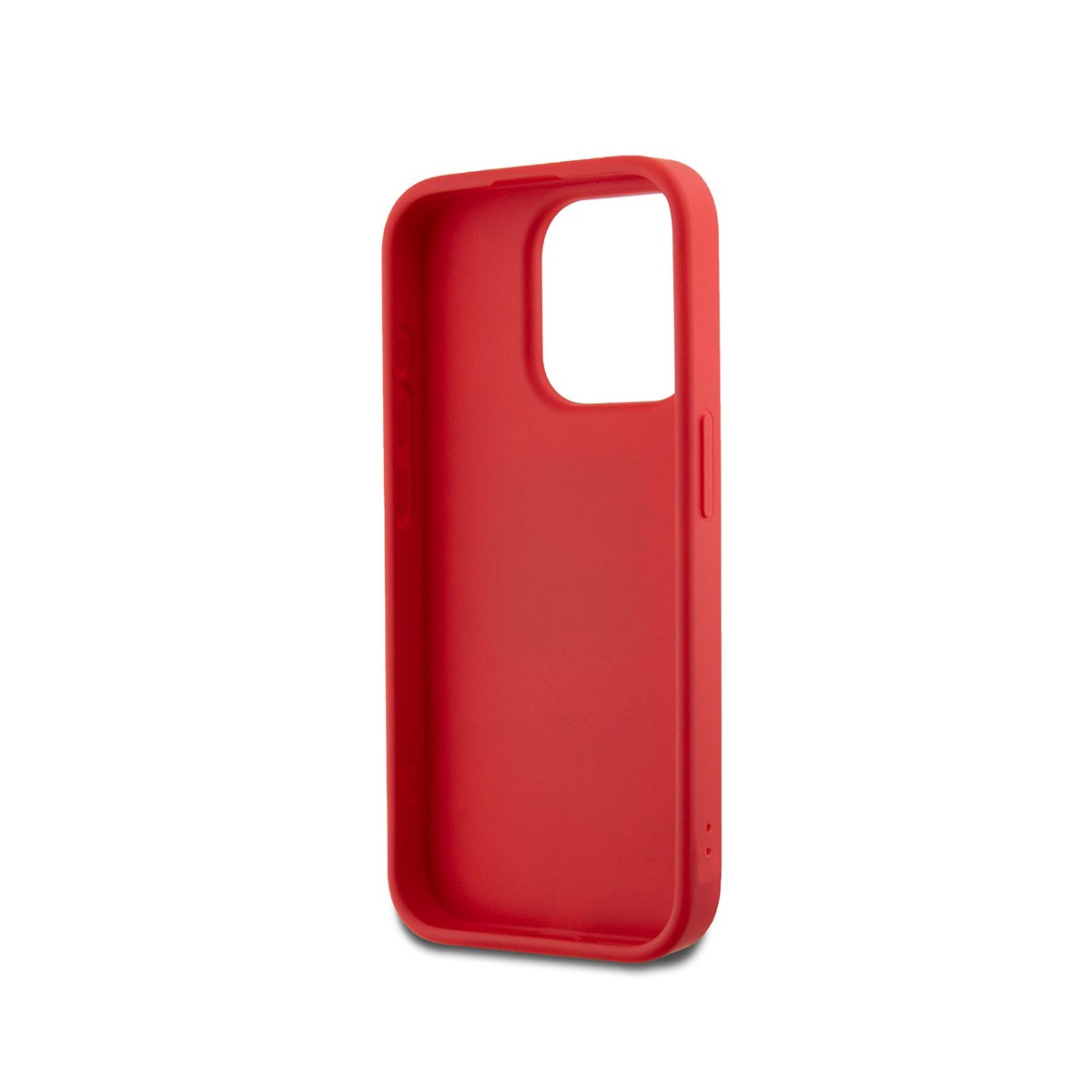 Coque iPhone 15 Pro Max cordon de poignet protection logo métal rigide
