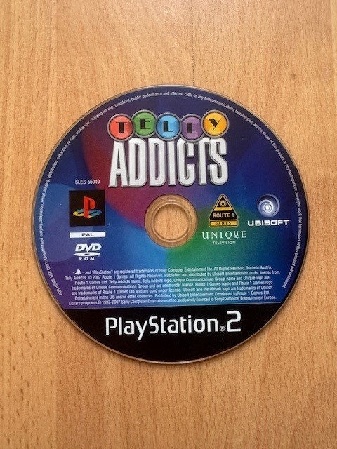Telly Addicts Game DISC ONLY - PS2 Playstation 2 - Good Condition