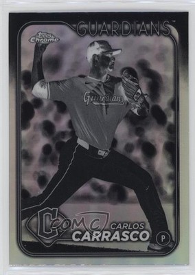 2024 Topps Chrome Update Negative Refractor Carlos Carrasco #USC4 0h4v