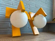 Vintage Pair Sputnik Sconce Space Age Lamp Design Light Mid Century Brutalist