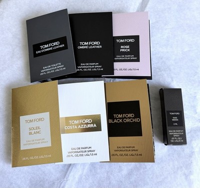 7x TOM FORD Costa Azzurra/Rose Prick/Ombre Leather/Oud Wood/Black Orchid Spray