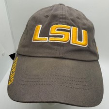 Russell Athletic LSU Tigers Hat Gray Embroidered Adjustable Baseball Cap Hat