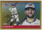 2025 Topps Chrome Platinum BO BICHETTE Blue Jays Gold Refractor # 115 #'d 49/50