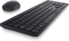 Black Dell Pro KM5221W Keyboard Mouse - Open Box - Free Shipping