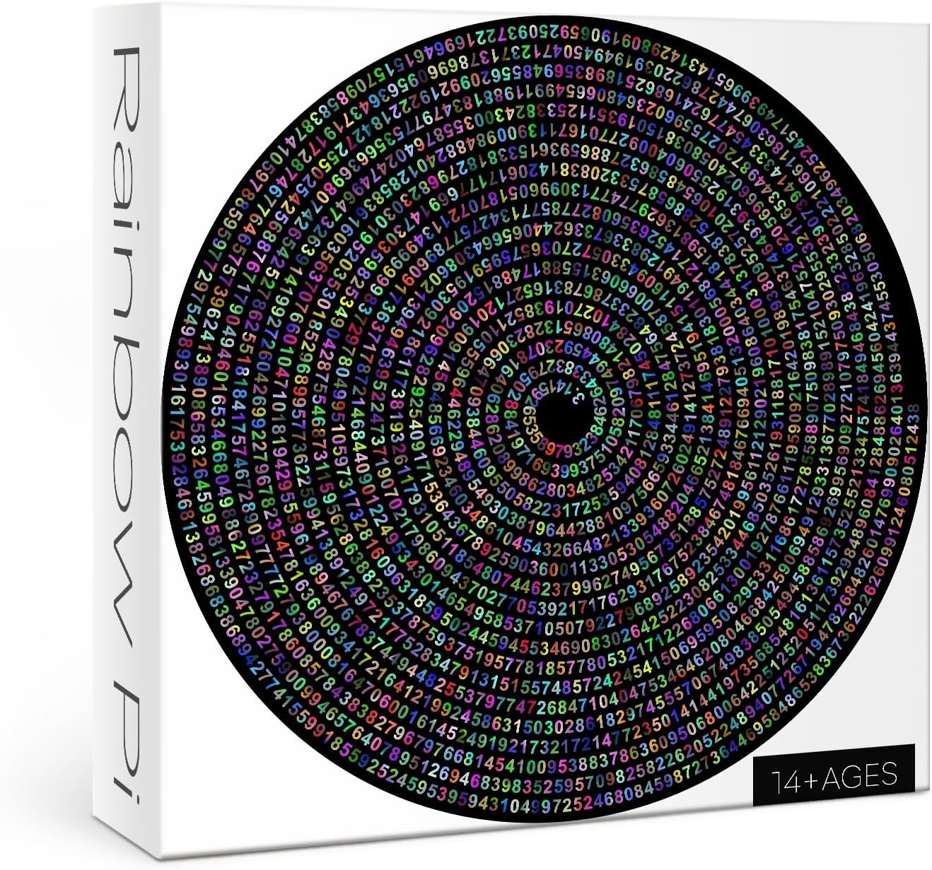 Pi π Day Puzzle for Adults 1000 Pieces, Round Rainbow Jigsaw Puzzle, Hard Imp...