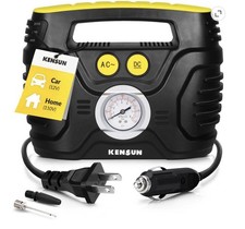 Open Box Kensun Portable Air Compressor Pump For Car 12v Dc And Home 110v Ac