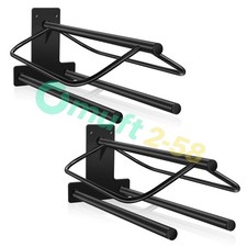 Heavy Duty Wall Mount Saddle Holder 2-Pack w/Pad Bar Horse Saddle Stand