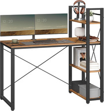 Scrivania, Tavolo per Computer con Ripiani a Destra o a Sinistra, Tavolo da Uffi