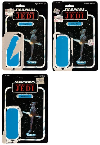 Star Wars Episode VI ROTJ Vintage Kenner B-WING PILOT 77 Back Cards