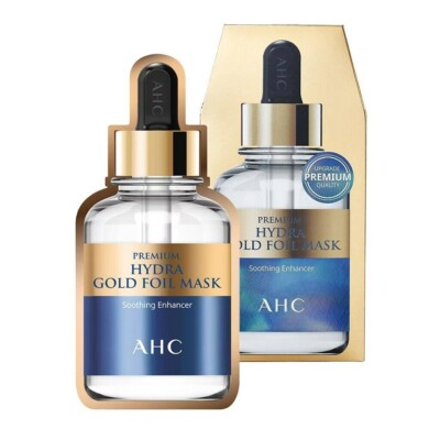 AHC Premium Hydra Gold Foil Mask 25g* 5ea, Korean Cosmetics, Kbeauty, sample