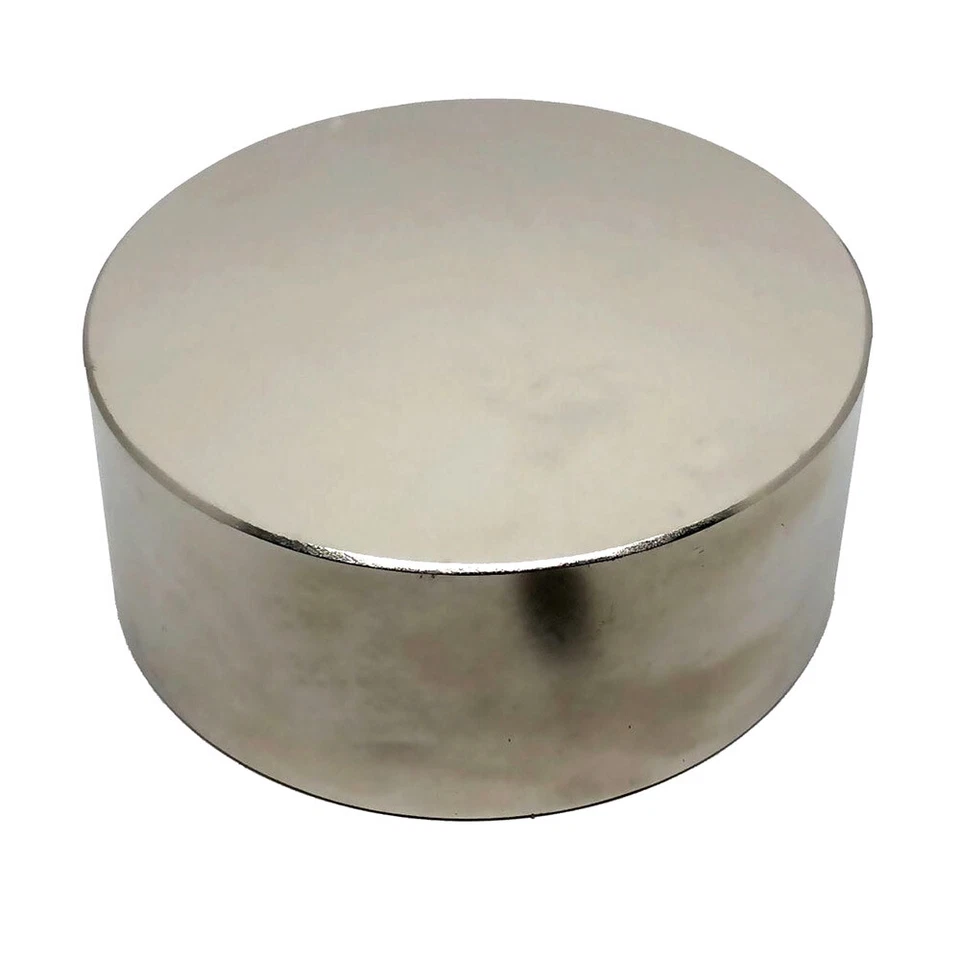 Scheibenmagnet / Rundmagnet Ø120x50mm – Neodym N45 (NdFeB) Nickel - hält 750kg - Bild 3 von 3