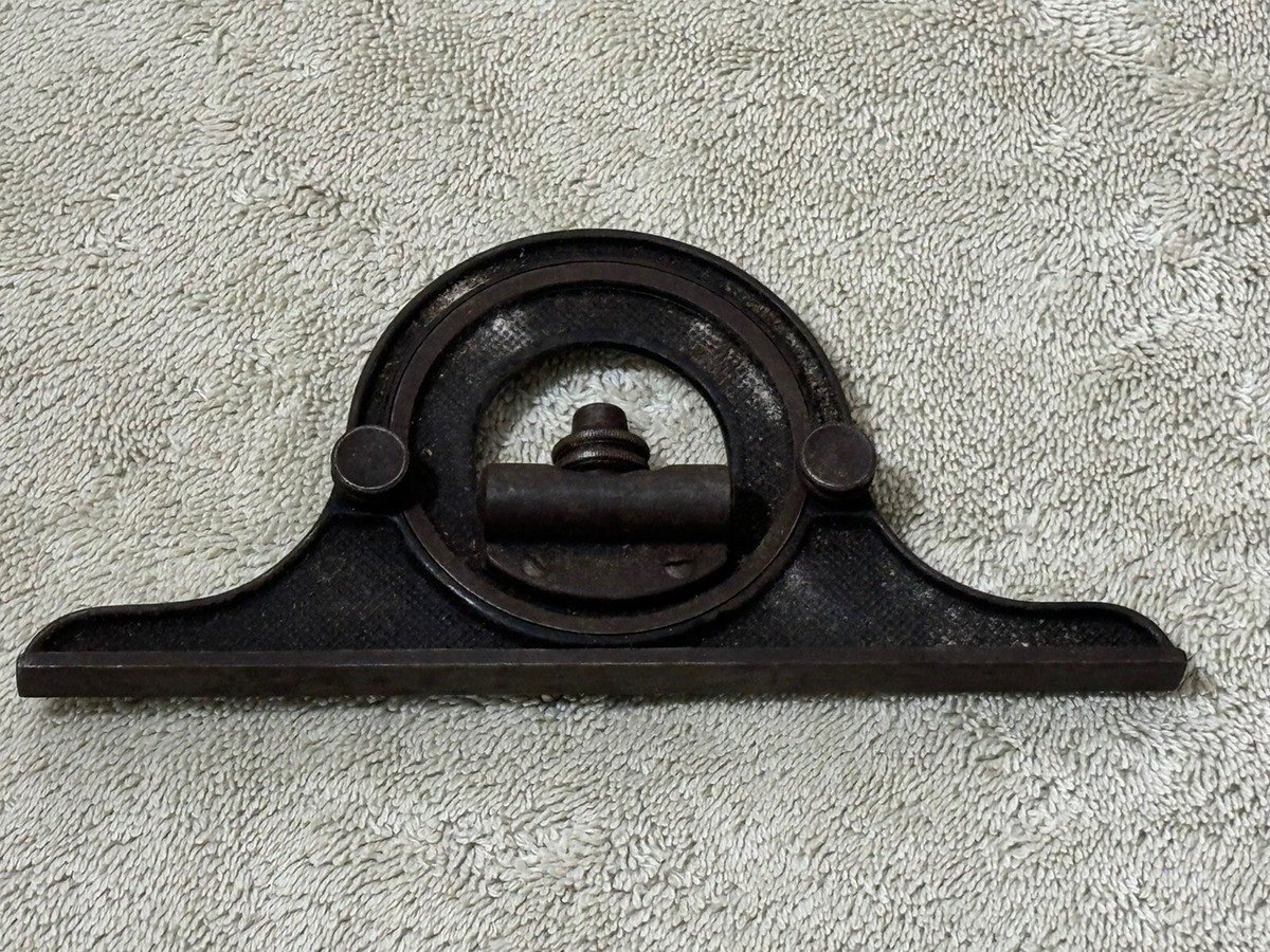Vintage Starrett No. 12 Protractor Head & 12” Rule Machinist