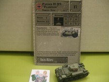  Axis  Allies Miniatures BASE SET II Panzer II F "Flamingo" with card 29/45 
