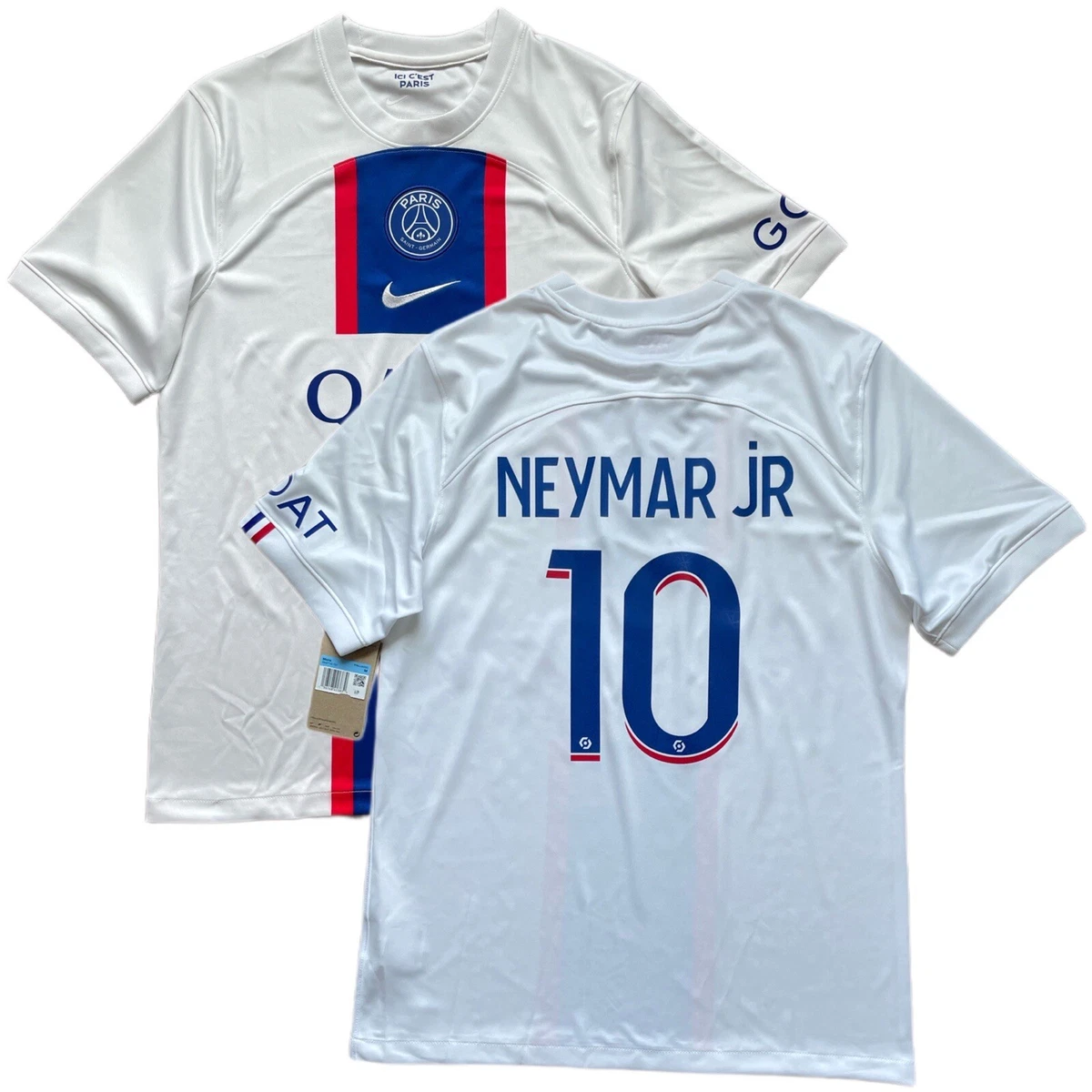 2022 23 PSG Third Jersey 10 Neymar Jr Medium Nike Soccer League Version 3rd NEW