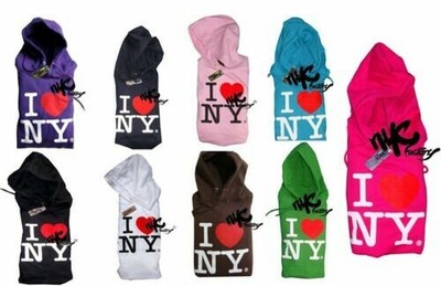 I Love NY Kapuzenpullover Lizenziert Herren Damen Unisex