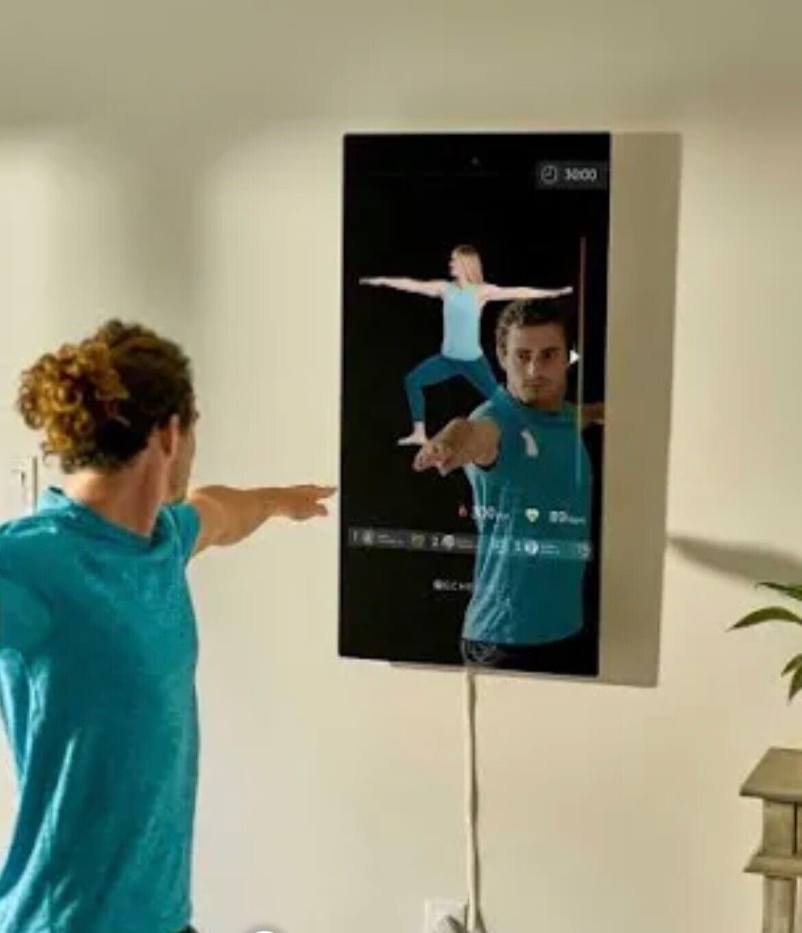 Smart mirror exercise workout, brand new out of box, never used