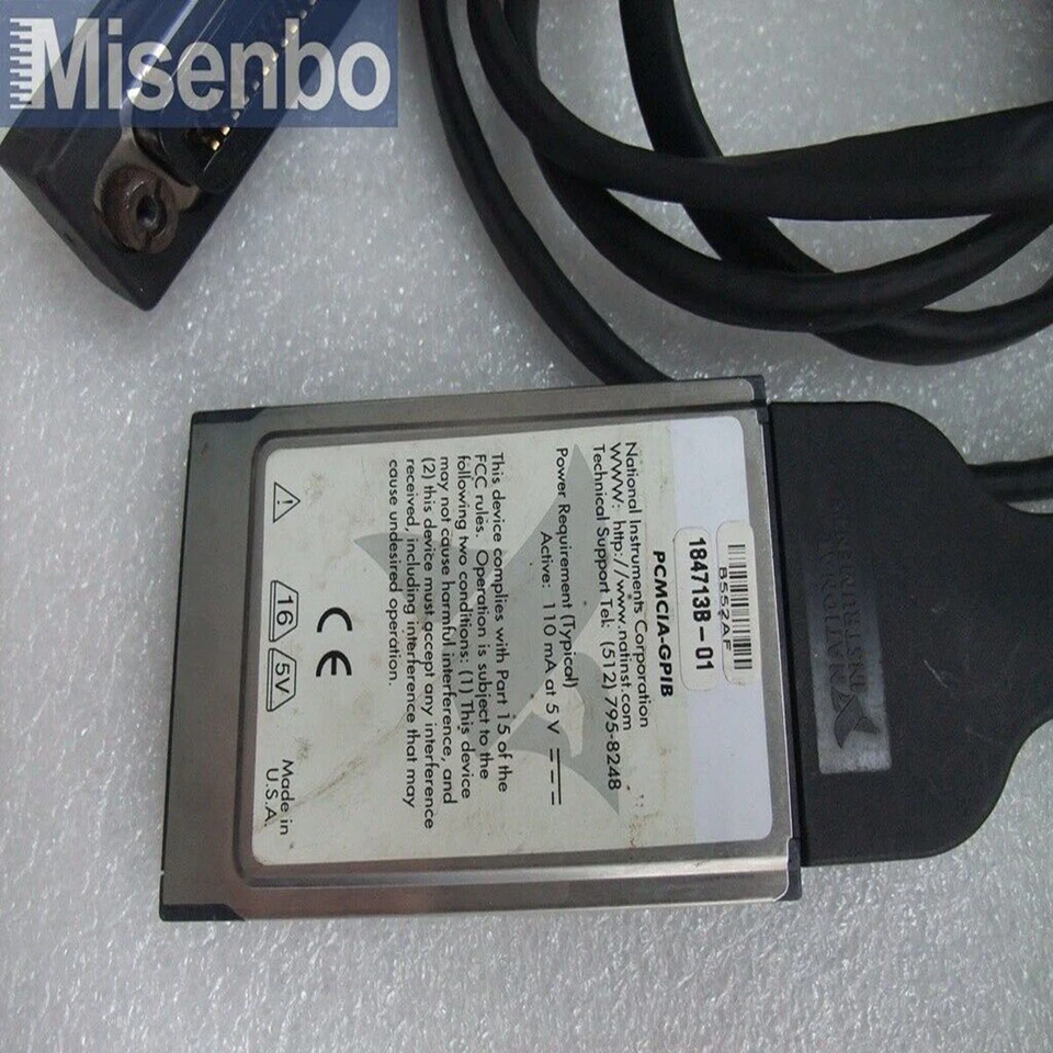 National Instruments NI PCMCIA-GPIB 2 M Cable 182362-02 with 184713B-01 Card - Image 2 of 4