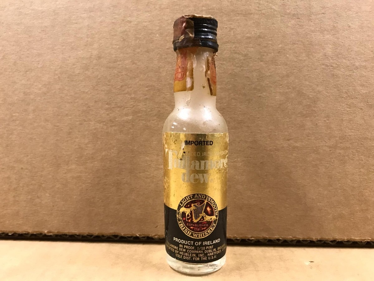 Irish Whiskey Tullsmore dew 古酒、箱なし未開栓 Vintage Tullamore Dew Irish Whiskey Empty Mini Bottle - 50 ML | eBay