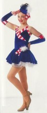 Child 6X7 Tutu Ballet Dance Costume 4th July Patriotic STRIKE UP THE BAND