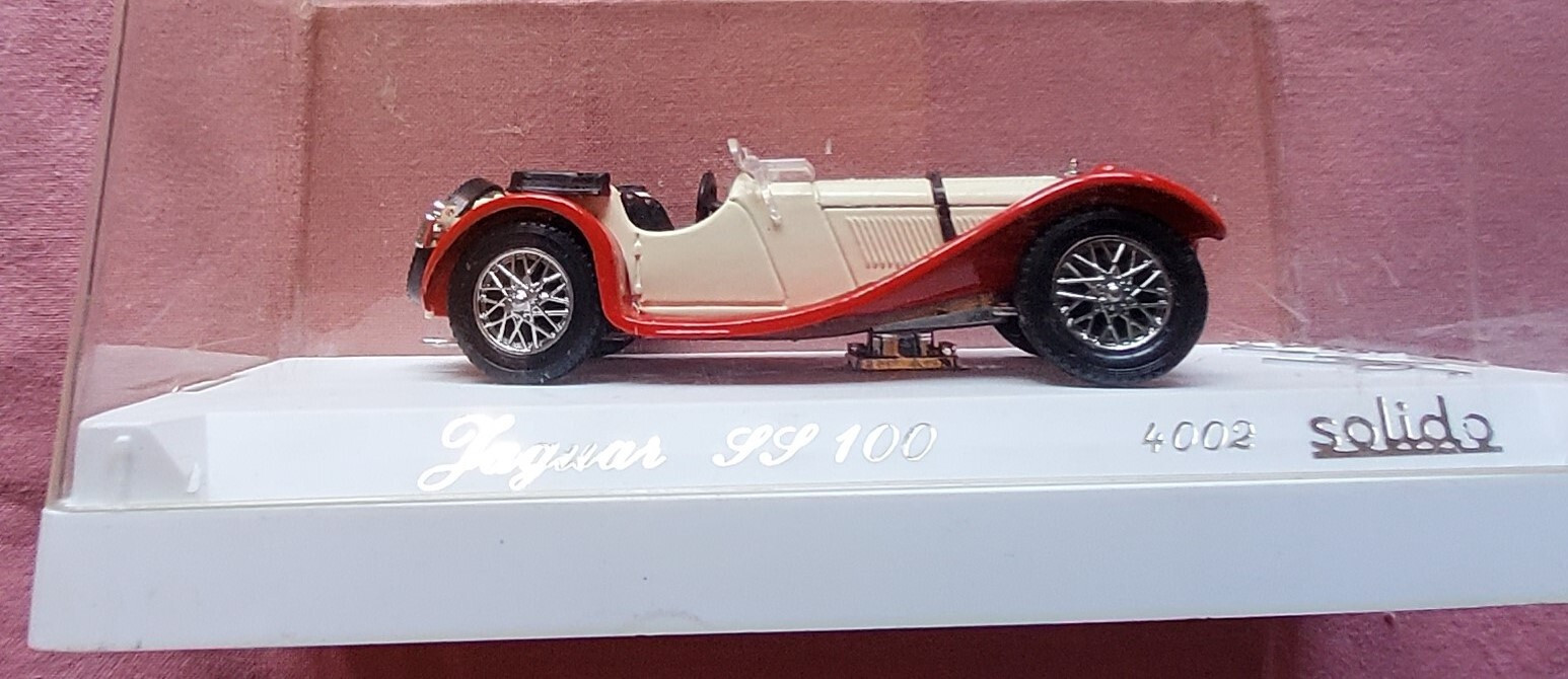 Jaguar SS 100 Solido Âge D'or N°4002 - Modèle Réduit 1/43, Moulé Sous Pression, Neuf