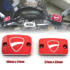 Reservoir Brake Fluid Covers Caps For Ducati Monster 600 695 696 S2R 800 795 796