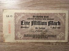 Eine Million Mark - Die Badische Bank - 1923 - 1 Million Mark -