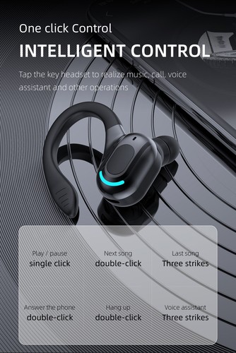 Bluetooth 5.2 Headset Wireless Stereo Earphone Noise Cancelling Handsfree Mic - Picture 9 of 16
