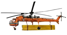 Sikorsky S-64 Skycrane Heavy Lift Helicopter Metal Model 40" Aerial Flying Crane