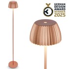 LED Stehlampe Kabellos Stehleuchte Standleuchte Akku Wohnzimmer Dimmbar 124cm