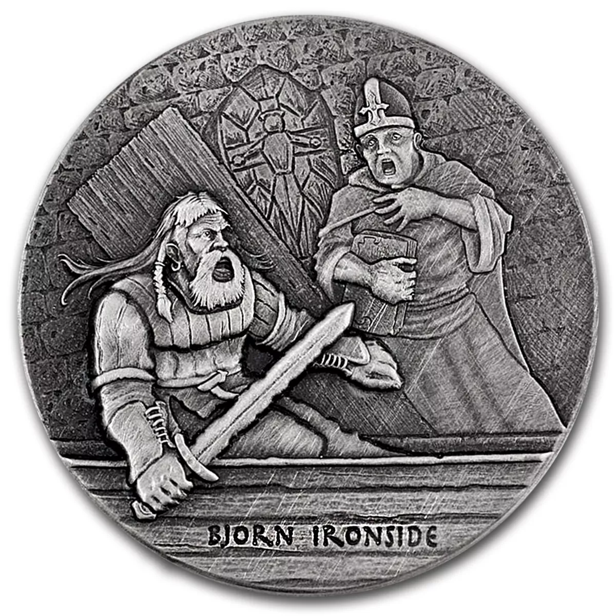 2016 Vikings, Bjorn Ironside 2 oz Silver Coin