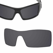 Polarized Replacement Lenses for-OAKLEY Oil Rig Sunglasses Solid Black UVA UVB