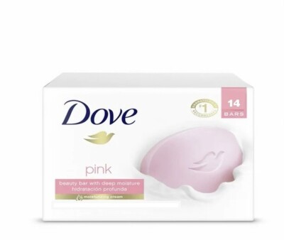 Dove Pink/Rosa Beauty Bar Soap 4.75 oz Pack of 14
