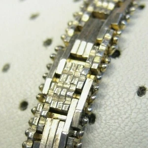 Rare Vintage Italian Sterling Silver Link Chain Bracelet 7" 925