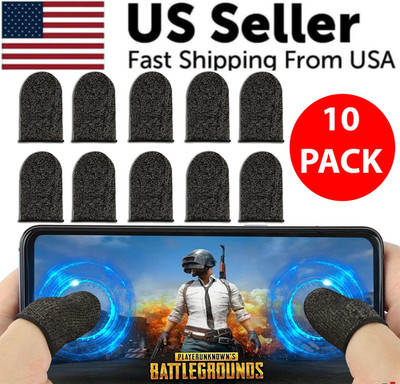 10 Pcs Screen PUBG Gaming Finger Sleeve Game Controller Mobile Sweatproof Gloves