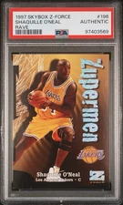 1997 Skybox Z-Force #196 Shaquille O'Neal Zupermen Rave 178/399 PSA Authentic