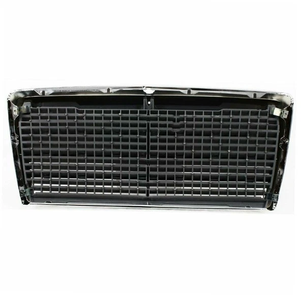 For 87-93 Benz 300D 300E 400E 500E (W124) Front Grille Assembly Chrome & Gray - Image 3 of 4
