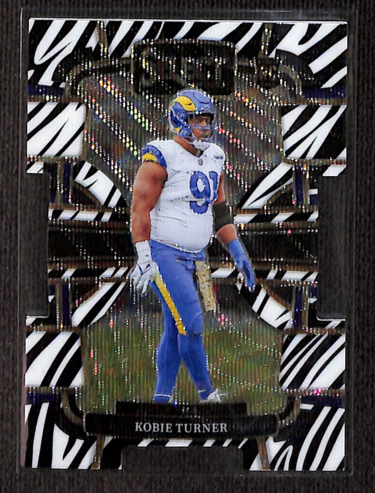 Kobie Turner Panini Select #54 Die-Cut Zebra Prizm