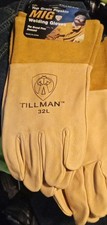 Welding MIG Gloves Tillman 32 L Heavy Duty Top Grain Pigskin 4" Cuff Size Large