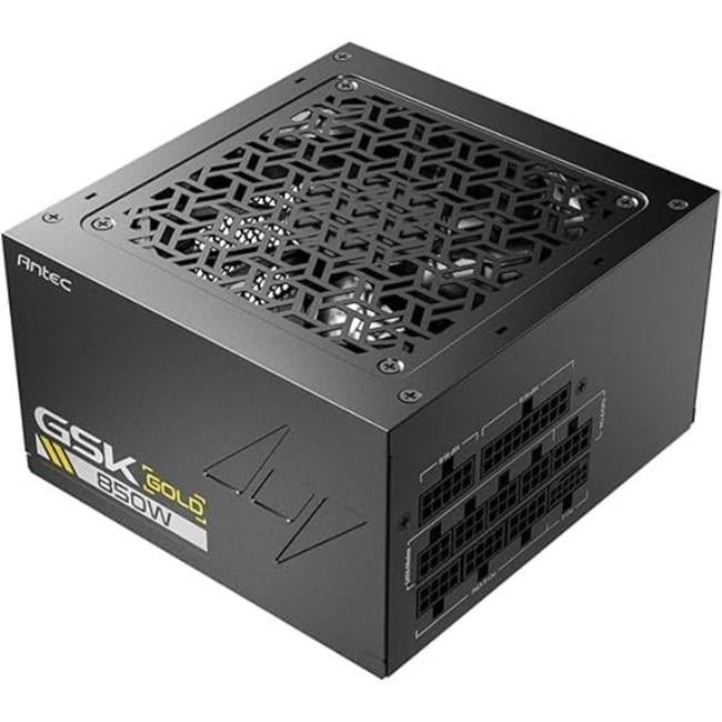 Antec GSK850US Gsk850 Us Atx3.1, полностью модульный блок питания мощностью 850 Вт, сертифицирован по стандарту 80 Plus Gold,