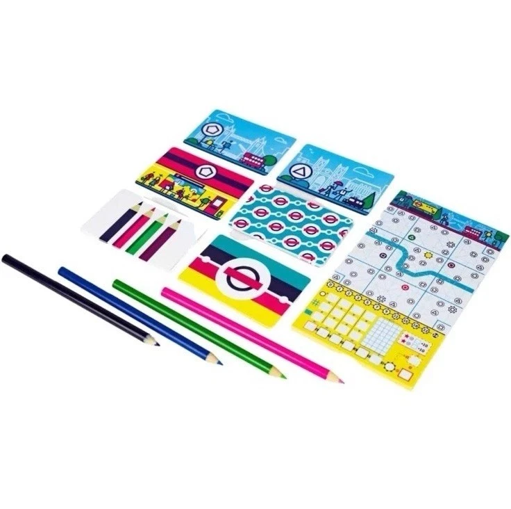 Next Station LONDON Flip & Write Card Game Family Solo Blue Orange Games England - Image 2 of 4