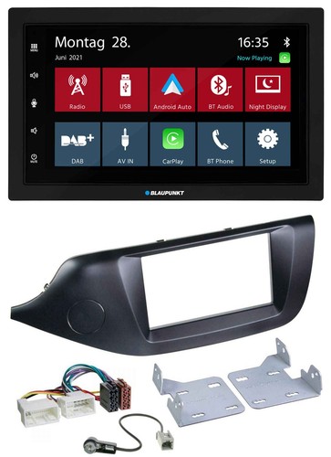 Blaupunkt MP3 Bluetooth DAB 2DIN USB Autoradio für Kia Ceed (ab 12) schwarz - Bild 1 von 9