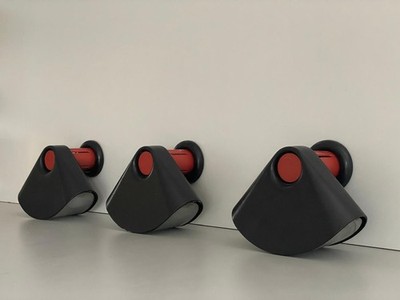 Model Bollo Set of 3 Wall Lights by Tobia Scarpa for Flos, 1970s, Italy