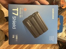 Samsung T7 Shield Portable SSD External Hard Drive 1TB Rugged- Black