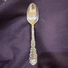 Antique STERLING SILVER R. WALLACE & SONS TEASPOON c1900-WAVERLY PATTERN