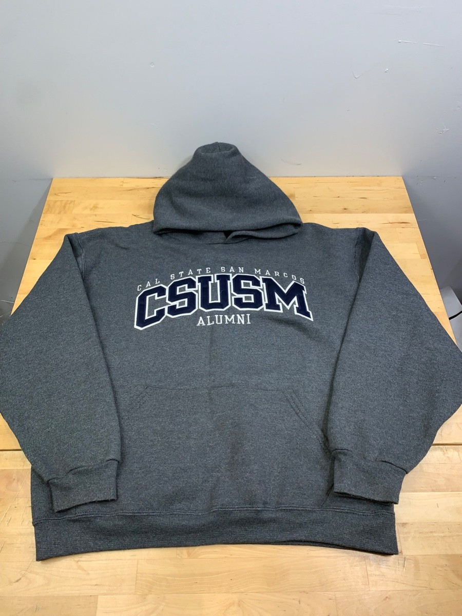 Russell CSUSM Cal State San Marcos Hoodie Men M Gray Pullover