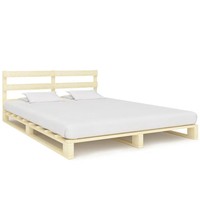 Massivholz Palettenbett Kiefer 160X200 Cm Bettgestell