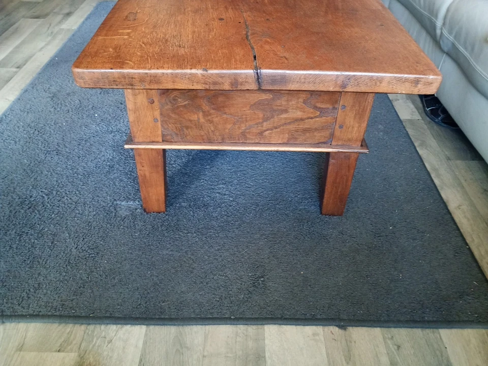 table basse Ancienne Chene - Photo 3/4