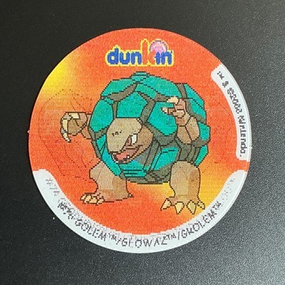 Kleinstein Georok Geowaz Dunkin Pokemon Pog Cap Chip Coin Walkers 3D Wackelbild