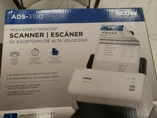 Brother ADS-3100 High-Speed Desktop Scanner 600 dpi Color 60-Sheet ADF